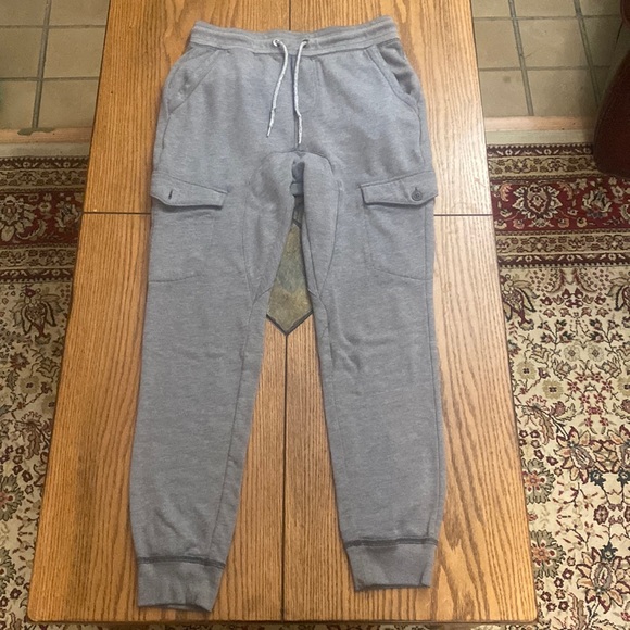 Aeropostale Sweatpants Solid Grey Mens Size S - Picture 1 of 2